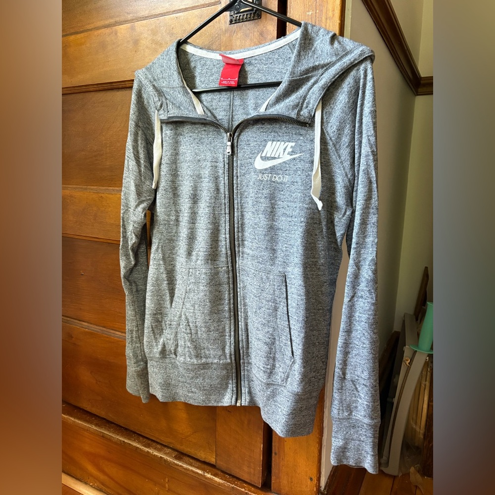 Nike Women's Gray Full-Zip Jacket